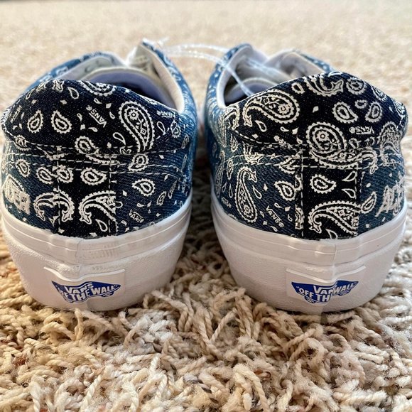 VANS Acer NI SP Denim Paisley Bandana Sneakers Shoes, Men’s Size 7 / Women’s 8.5 - Picture 9 of 11